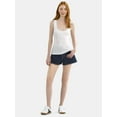 thumbnail image 2 of No Boundaries Denim Mom Shorts, 2.25'' Inseam, Women's, 2 of 5