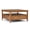 Light Golden Brown, variant on Simpli Home Warm Shaker 36 inch Wide Solid Wood Transitional Square Coffee Table in Tobacco Brown