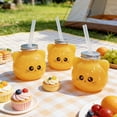 thumbnail image 6 of Cute Cat Shaped Plastic Beverage Bottle 500ml with Lid and Straw for Milk Tea, Juice, Water, Portable PET Drink Cup, 6 of 6