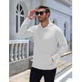 thumbnail image 4 of COOFANDY Men's Lightweight Pullover Hoodie Long Sleeve Sweatshirt Comfort Travel Hoodie, Mens Hoodies with Pocket, 4 of 9