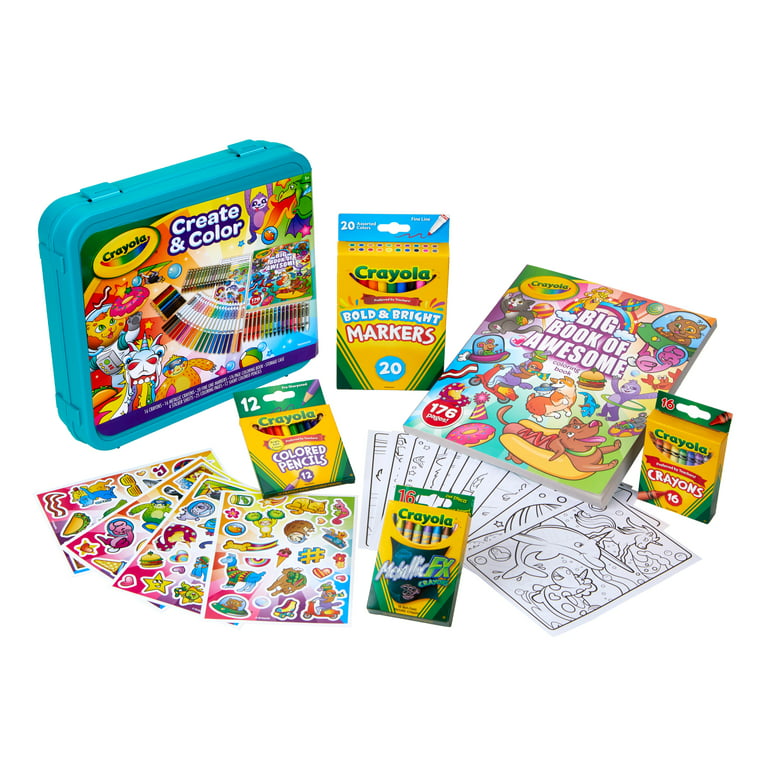 Crayola Epic Create & Color Art Coloring Case 75 Pieces Boys and Girls,  Child 