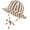 Coffee Stripe, variant on Baby Girl Sun Hat Infant Wide Brim Beach Hats Toddler Summer Bucket Hat Kids Outdoor Adjustable Hats