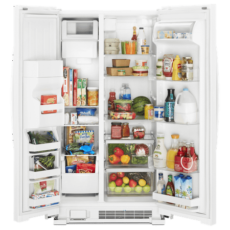Whirlpool - 21.4 Cu. Ft. Side-by-Side Refrigerator - White