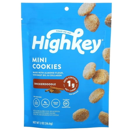 HighKey, Mini Cookies, Snickerdoodle, 2 oz Pack of 4