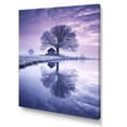 thumbnail image 2 of Designart "Lakeside Serenity In Winter'S Purple Hues I" Winter Landscape Canvas Prints, 2 of 7