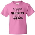 thumbnail image 3 of Inktastic My Daddy is a Firefighter and a Hero Youth T-Shirt, 3 of 5