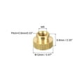 thumbnail image 2 of Brass Knurled Thumb Nuts, M5x0.8mm Round Stepped Knobs Fasteners 8Pack, 2 of 5