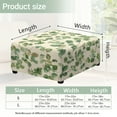 thumbnail image 7 of Xoenoiee Green Eucalyptus Leaves Print Ottoman Covers Slipcover Square 1 Piece Form Fit Stretch Folding Storage Covers Ottoman Slipcovers Removable Footrest Covers Elastic Bottom Washable, S, 7 of 7