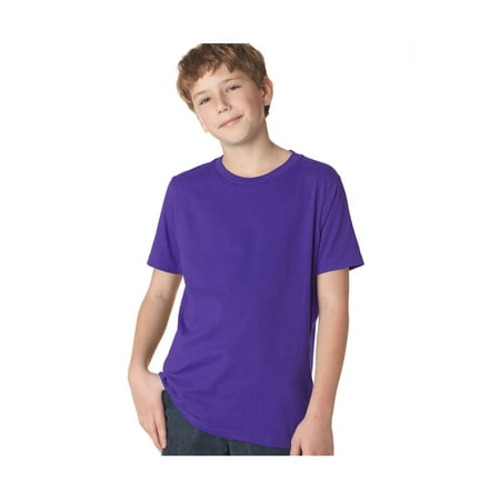 Next Level Apparel Big Boy's Rib Jersey Crew T-Shirt, Style 3310