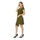 thumbnail image 2 of Vestido Mujer Casual/Formal Olivo Cruzado Herraje Cómodo verde oscuro EG Incógnita 550268, 2 of 5