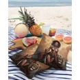 thumbnail image 3 of Pack of 2 Outdoor Pillow Covers, Vintage African Tribe Lion and Warrior Woman Waterproof Square Throw Pillowcase Cushion Decorative Pillow Covers for Couch Patio Tent, 20x20 in, 3 of 6
