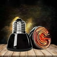 thumbnail image 4 of 1 pcs 110V/220V Black Far Infrared Ceramic Material for Turtle,Lizard,Chicken Pet Brooder Heating Lamp Reptile Lamp Pet Warmer Bulb 25W 110V, 4 of 8