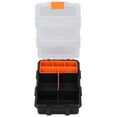 thumbnail image 4 of Double-Layer Transparent PVC Parts Organizer, F-156 Size Detachable Grid Storage Box - Durable, Non-Toxic & High-Temp Resistant Container for Hardware Tools, Nuts, Bolts, Screws & Small Components,, 4 of 6