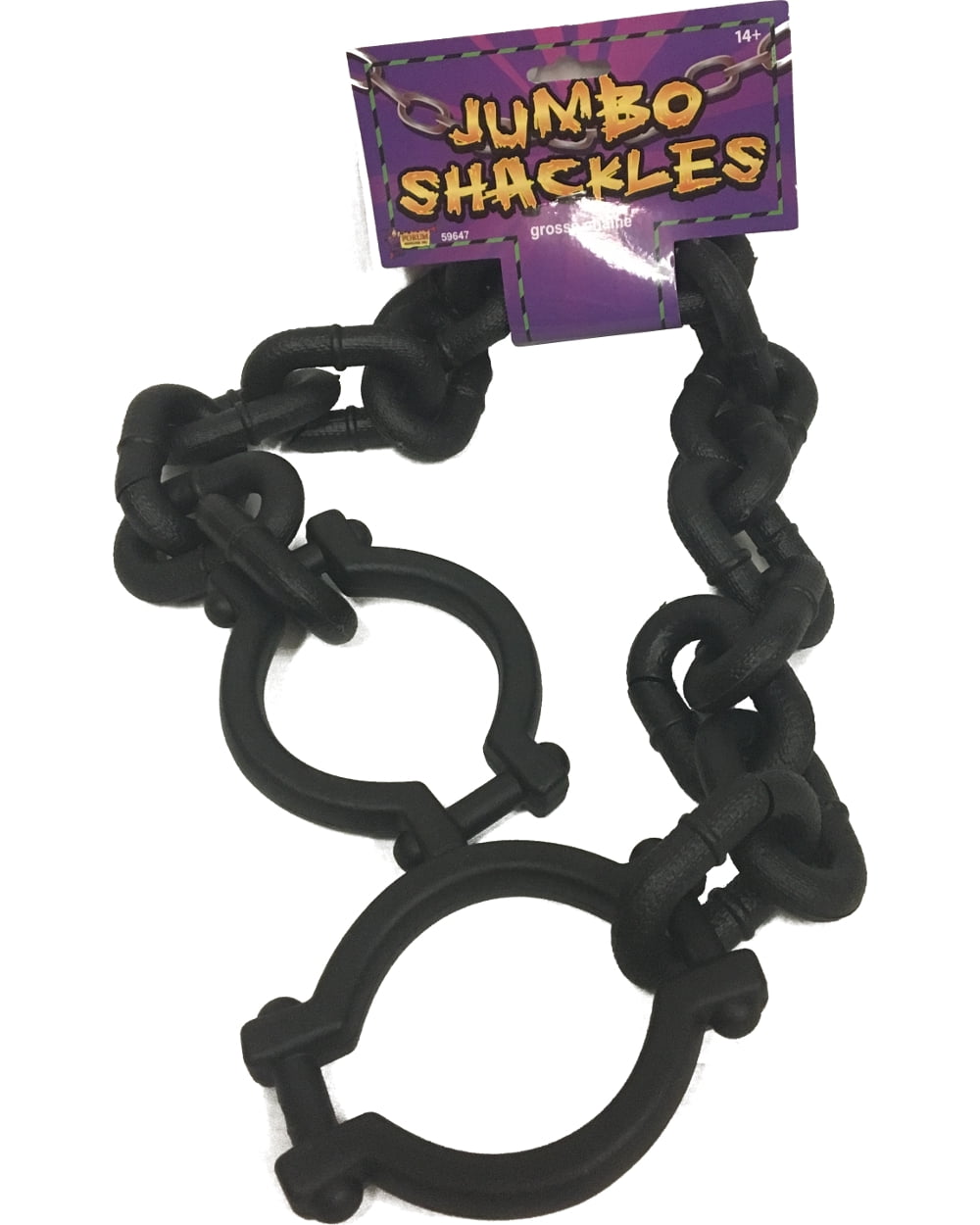 Black Hand Prisoner Shackles Handcuffs Costume Accessory