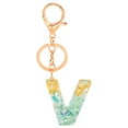 thumbnail image 1 of Wijhcboe 2025 Personalized Resin Translucent Keychain Key Rings Bulk Creative Letter Color Pendant Whistle Wrist Lanyard Keychain Keys Chains Metal Key Rings Wrist Lanyard for Keys with Wallet, 1 of 1