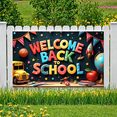 thumbnail image 4 of Decorative Design Welcome Banner Colorful Letters Globe Decoration for School Party Classroom Event Student Celebration, 4 of 9
