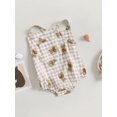 thumbnail image 3 of Bagilaanoe Newborn Baby Girl Rompers Plaid Print Sleeveless Bodysuit 6M 12M 18M 24M Infant Summer One Piece Jumpsuit, 3 of 8