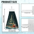 thumbnail image 7 of ZIATUBLE Christmas Trees Kitchen Hanging Towels Santa Claus Dish Towel Hand Towels with Hanging Loop Bathroom Hand Bath Towel Pack of 2 Machine Washable Hanging Hand Towels with Loop, 7 of 7