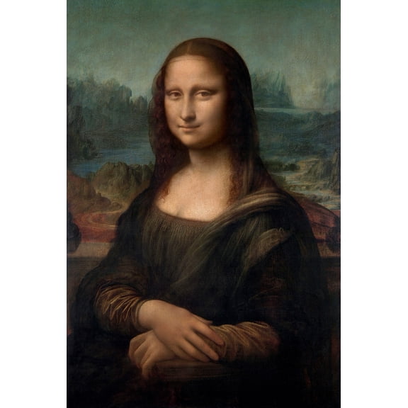 Mona Lisa by Leonardo da Vinci - 12" x 18" Art Print Wall Decor