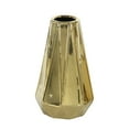 thumbnail image 5 of DecMode 14", 11", 7"H Geometric Gold Ceramic Vase, Set of 3, 5 of 5