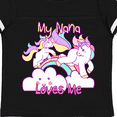 thumbnail image 4 of Inktastic My Nana Loves Me Unicorn Girls Toddler T-Shirt, 4 of 5