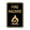 Black Gold, variant on Portrait Round Fire Hazard Sign (Black) - Small