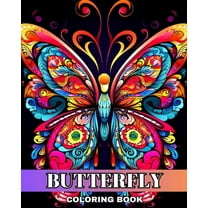 Butterfly Coloring Book: Butterfly Coloring Pages for Adults and Teens, (Paperback)