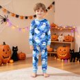 thumbnail image 2 of KPVEVIQ Toddler Boys Girls Halloween Pumpkin Pajamas Cute Ghost Print Pjs for Boy Girl Jammies Little Kids Skeleton Skull Sleepwear Clothes Sets,2-3 Y, 2 of 9