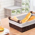 thumbnail image 4 of YAOMOBB Modern Storage Basket Modern Rustic Desktop Storage Basket Handmade Wooden Organizer 2Pcs/Set, 4 of 6