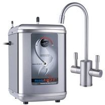 Ready Hot Instant Hot Water Dispenser System, 1300W Tank with Brushed Nickel Hot and Cold Faucet 41-RH-200-F560-BN