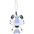 thumbnail image 2 of Mediterranean Style Wooden Lobster Wall Hanging Hand Carved with Jute Rope for Home Decor Craft Use 12.5 inches, 2 of 5
