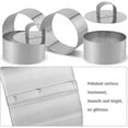 thumbnail image 3 of 6 Pcs Cooking Ring Set, Stainless Steel Cake Rings Cake Mold Baking Ring Mold, 3 of 5