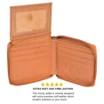 thumbnail image 3 of Mens All around zipper wallet with a flap by Leatherboss, 3 of 6
