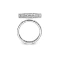 thumbnail image 4 of Gem & Harmony Sterling Silver Aquarius Zodiac Astrology Ring Band for Women, 4 of 5