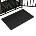 thumbnail image 3 of ZephyPaws Dog Crate Furniture for Medium Dogs,Dog House Dining Table with Iron Door and Tray for Medium/Small Dogs Indoors, Vintage Wooden Color, 3 of 7