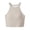 Beige, variant on Staron Women's Tank Top with Built-in Bra Seamless Slim Fit Sleeveless Casual Comfy Stretchy V Neck Cami, Black M