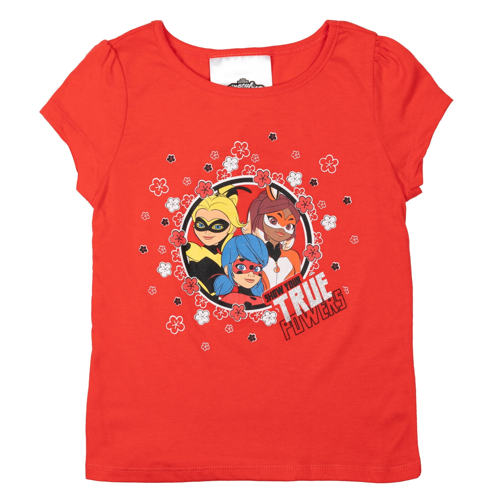 Miraculous Ladybug Rena Rouge Little Girls T-Shirt Skirt and Headband 3 Piece Outfit Set Little Kid to Big Kid