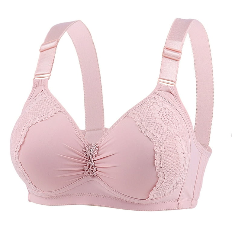 Pimfylm Sports Bras Sports Bras For Women Plus Size Wireless Bras For Large  Women Pink 46 