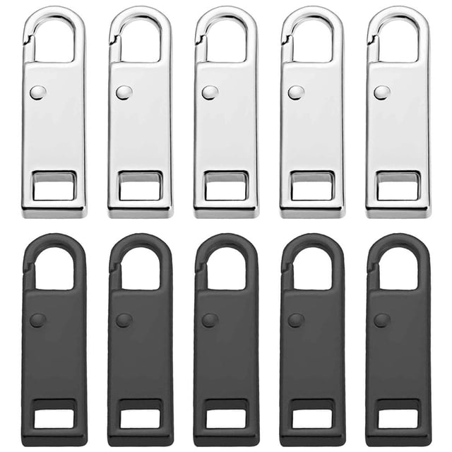 Tirador De Cremallera De Repuesto, 10 Uds., Mango De Cremallera De Metal Desmontable, Fijador Para Maleta, Equipaje, Bolso, Zapatos, Botas matsuzay AP005576-00