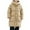 Khaki, variant on SuTry Girls Fleece-Lined Jackets Windproof Thickened Long Sleeve Fall Winter Warm Casual Puffer Cold Weather Outerwear for Kids 7-15 Years(Red,14 Years)