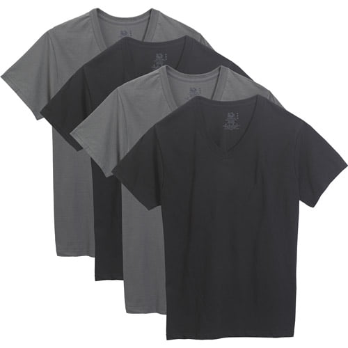 Men's V-Neck T-Shirts, 4 Pack