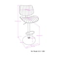 thumbnail image 3 of Simpli Home Novak Adjustable Bar Stool in Black Faux Leather, 3 of 14