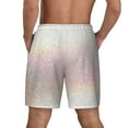 thumbnail image 3 of Kdxio Glitter Light Pearl Print Men'S Swim Trunks With Compression Liner 7 Inch Inseam Quick Dry Swim Shorts, 3 of 7