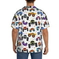 thumbnail image 3 of Kdxio Men'S Hawaiian Shirt For Men Short Sleeve Shirt Cartoon Monster Trucks1 Summer Casual Holiday Beach Button Down T-Shirts, 3 of 5