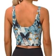 thumbnail image 3 of Lsque Butterflys Printed Women'S Sports Bra, Compression, Moisture Wicking, High-Impact Sports Bra For Women,Supportive sports bra-X-Large, 3 of 9