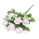 thumbnail image 1 of Ramo de rosas simuladas de color púrpura, mini ramo, flores artificiales para decoración del hogar, 1 of 7