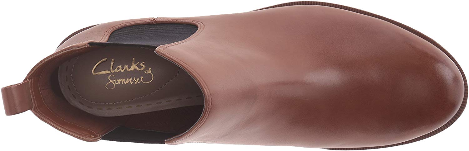 clarks tan chelsea boots