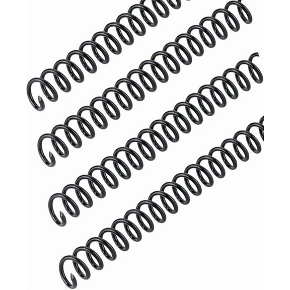 100pcs Spiral Binding Coils 5/16" Black Binding Spirals 4:1 Pitch 40 Sheet Capacity 48 Loops Plastic Binding Spines Spiral Coils for Binding Home School Office Students Coworkers