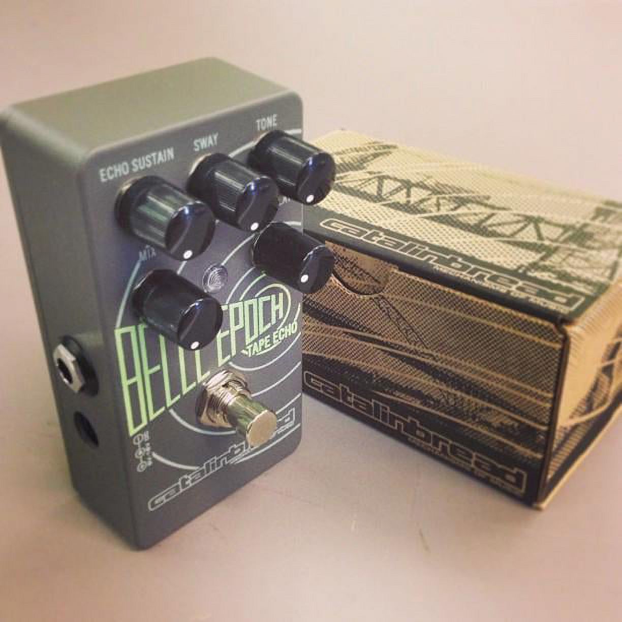 Catalinbread Belle Epoch Black and Silver Guitar Effects Pedal
