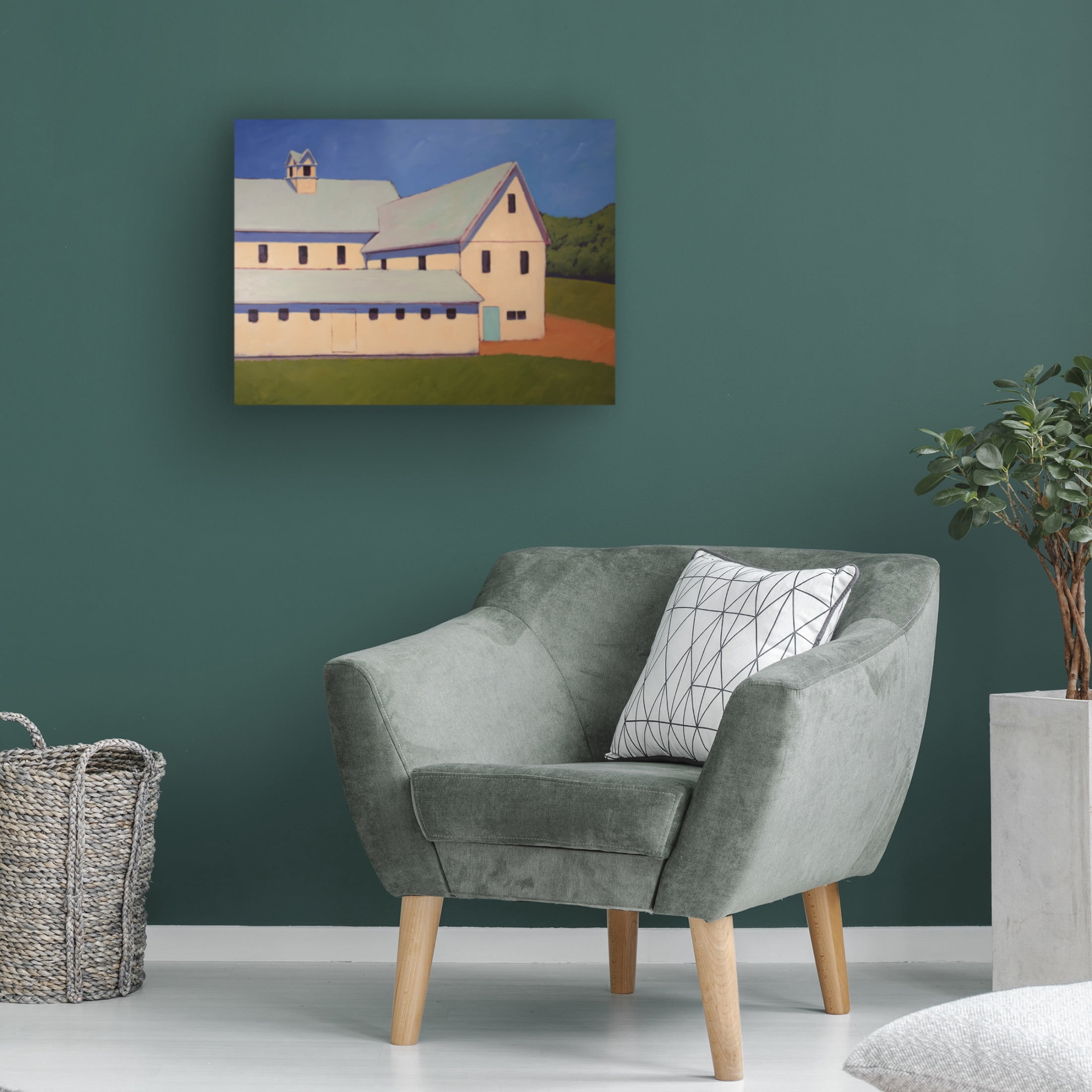 Trademark Fine Art Carol Young  Dairy Farm Canvas Wall Art